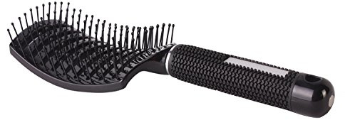 Cepillo curvado de barbero con aberturas, cepillo para secado con secador de salón, antiestático
