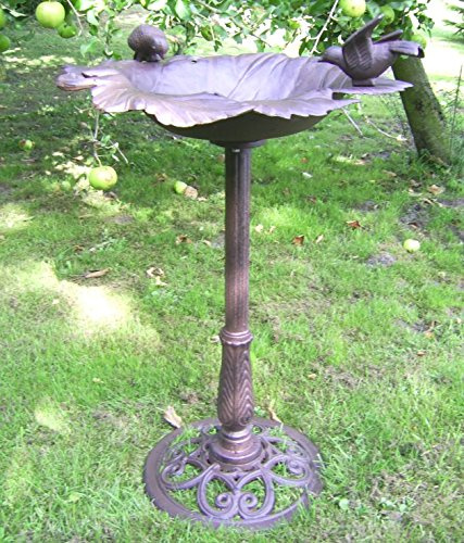 DR-383 Schwere Vogeltränke aus Gusseisen Antik Nostalgie Stil Vogelbad