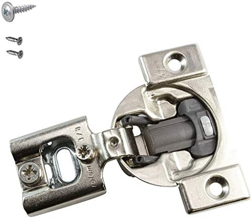 Blum 38N355B.06 Compact BLUMOTION 38N Scharnier, Soft-Close, 105 Grad, 3/8 Auflage, zum Anschrauben mit Schraubensatz (2 Stück)