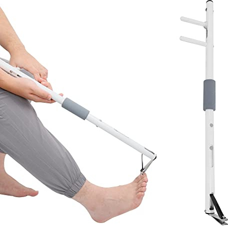 ILOKNZI Nagelknipser langer Griff für unzugängliche Zehennägel(Length 50cm) | Aluminium-Stahlknipser mit verlängertem Griff für Senioren, eingeschränkte Mobilität und dicke Nägel