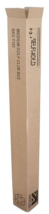 SelfHold Golf Club Cardboard Packing Mailing Boxes x5 (1150 x 130 x 110mm) - for Umbrella Walking Stick Fishing Rods Packaging Shipping Postage Postal Carton UK