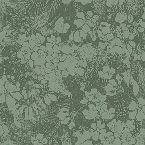Superfresco Easy Vliestapete Arts & Craft Green 10mx52cm | Tapeten Wohnzimmer, Wandverkleidung | Einfach anzubringen und zu Entfernen 1005 x 52