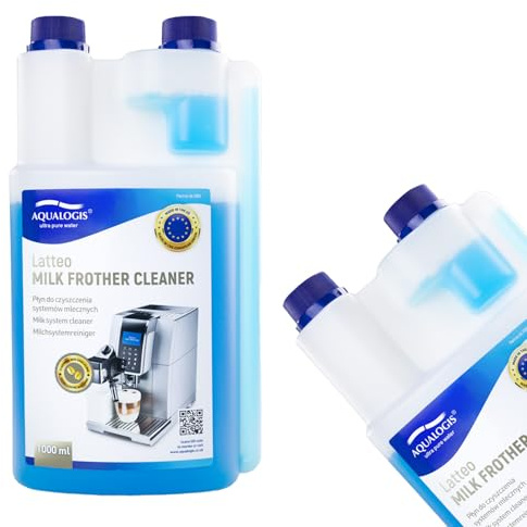 Aqualogis Liquid Milk Froth Residue Cleaner Detergent for Coffee Espresso Machines, Systems and Equipment - 1000ml - household, domestic and commercial 1000 ml