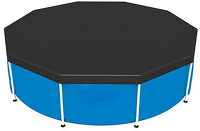 Runde Poolabdeckung, Pool Abdeckungsschutz abdeckplane Pool rund Poolabdeckungen Poolabdeckung für oberirdische Pools(Diameter 244 cm)