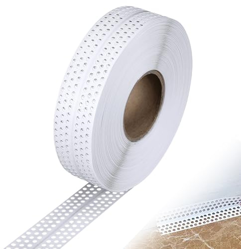 SNSYGN Fugenband Trockenbau, 40Mx5CM Fugendeckstreifen PVC Kantenschutz Bewegungsfugenprofil Trockenbau für Wandecken Ausbessern, Wandrisse Ausbessern