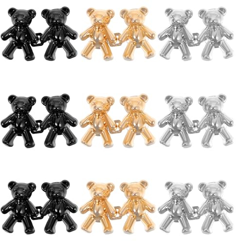 Classicseali 9 pares de cinturilla ajustada, clip para apretar los pantalones, extensión de cintura para pantalones, accesorios de decoración, hebilla de cintura para vaqueros, faldas, vestidos (oro