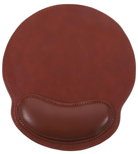 OFFSCH Tapis de Souris Ergonomique PU avec Repose Poignet Antidérapant pour Ordinateur Tapis de Mémoire Chic pour Gamer