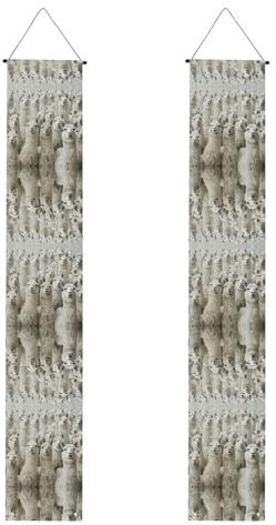 Veranda-Banner mit niedlichem Lama-Druck für Thanksgiving, Indoor-Banner für Haustür, für alle Feiern
