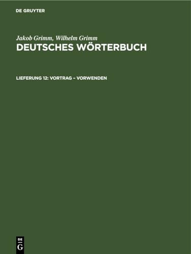 Vortrag – Vorwenden (Deutsches Wörterbuch)