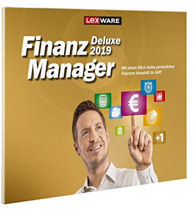 Lexware FinanzManager Deluxe 2019|in frustfreier Verpackung|Einfache Buchhaltungs-Software für private Finanzen und Wertpapier-Handel|Kompatibel mit Windows 7 oder aktueller