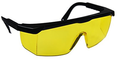 OZAKI - Lunettes De Protection Vision+ - Verres Jaunes - Modèle Professionnel - Branches Réglables & Téléscopiques - Norme EN166 F - Débroussailleuse & Bricolage