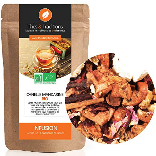 Infusion Cannelle Mandarine BIO | Sachet 100g vrac | ★ Certifié Agriculture biologique ★
