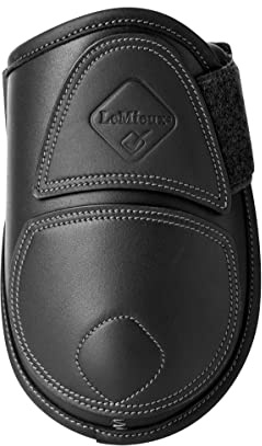 LeMieux Capella Streichkappen für Pferde, Schutzausrüstung und Trainingsausrüstung, Pferdestiefel, Bandagen und Zubehör (Schwarz/Größe 2)