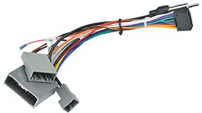 16pin Car Radio Stereo Power Retrofit Harness Wire for for Honda CRV Civic Odyssey 2006 07 08 09 10 11 with Radio Antenna Adapter Support Steering Wheel Control