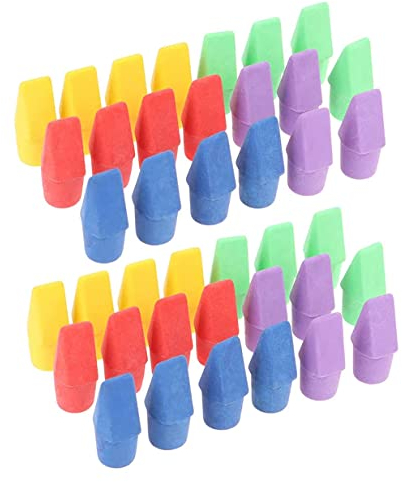 Radiergummis,100 Stück Radiergummi Kappen Radiergummi Toppers Spitzen Radiergummis Radierkappen Bleistift Oberteil für Kinder Zuhause Schule Büro