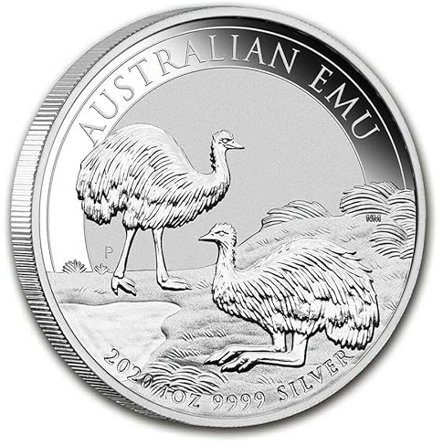 1 unze Silbermünze - Australien Australischer Emu 2020-1 Oz Silber Silver 999 nur 30.000 ! Top Zustand in Kapsel Premium Anlagemünze