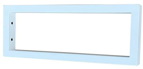 Sunload Consolle per lavabo da parete in acciaio bianco (500 x 150 mm)
