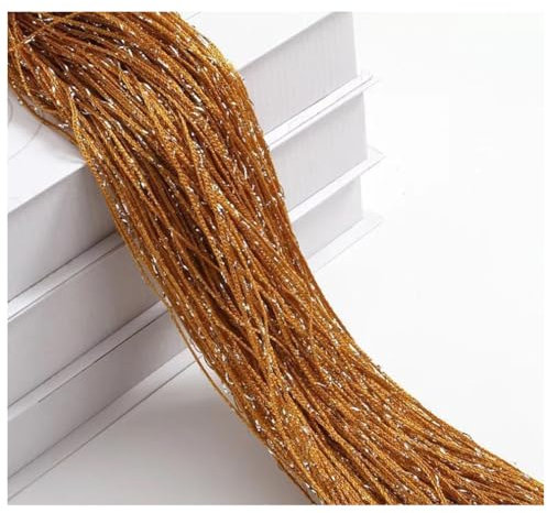 Wisafory Cortina de hilos con purpurina, cortina de hilos, separador de ambientes, protección contra moscas, cortina de flecos, cortina de hilos decoración para puerta, ventana, hogar, 100 x 200 cm,