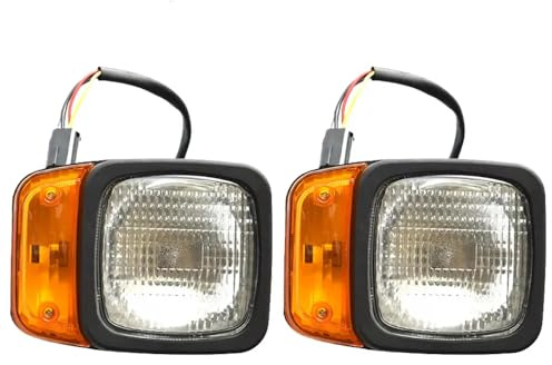 GeRRiT 2 Pcs Avant Chariot Élévateur Lumières 12V Chariot Élévateur Lampe Clignotant Halogène Phare Camion Travail Lumière Éclairage