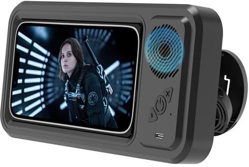 Enceinte Bluetooth sans fil pour salle de bain, support de téléphone de douche, étanche, rotation à 360°, coque de téléphone pour douche, miroir mural, compatible avec iPhone, Galaxy (noir)