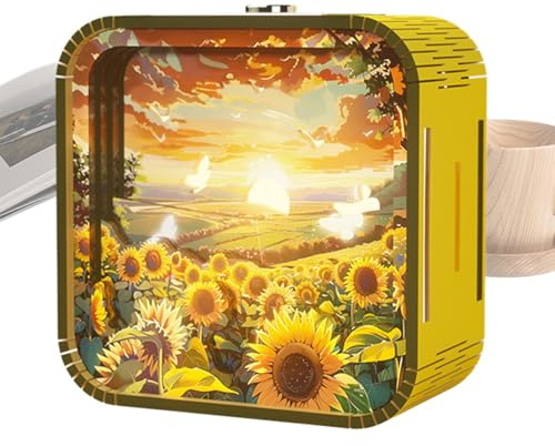 Kits de modélisme pour adultes, puzzle pour adultes,Lampe d'art LED - Décoration de bureau à domicile Artisanat créatif, kits de modélisme de veilleuse de dessin animé pour les vacances
