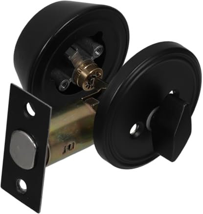 NUOBESTY Locking Auxiliary Lock Hidden Door Latch for Interior Doors Dead Bolt Locks for Modern Home Security