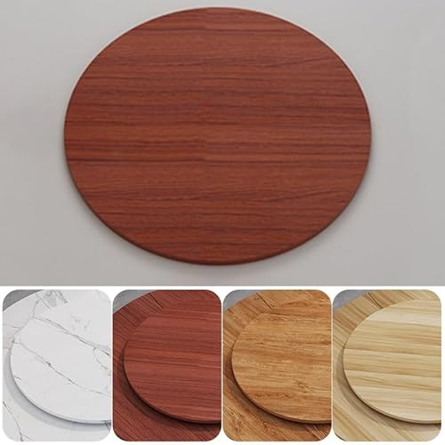 Lazy Susan - Tocadiscos para mesa de comedor, bandeja giratoria de madera con base giratoria suave, solución fácil de compartir alimentos