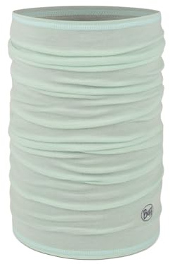 Buff | Merino lättvikt halsvärmare multifunktionell halsduk 100% merinoull, vandring, utomhus, hållbar, lätt, tunn grön Seagrove en storlek
