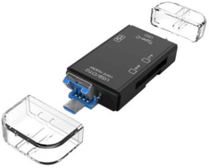 Lector de tarjetas SDTF SDXCs MicroSD portátil compatible con OTG para smartphones, tabletas, portátiles USB