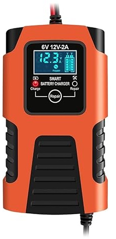 Auto Batterie Ladegerät 6v12v Mehrzweck Ladegerät Pedal Blei-säure Batterie Auto Zubehör Motorrad Batterie Ladegerät(Red)