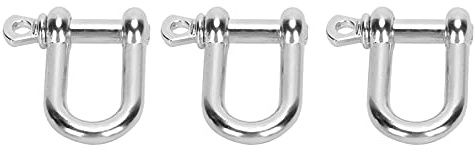 Segrehy 3pcs u Form Häppchen Zinklegierung D Ring Schloss Schäkel für Paracord Armband Flatkopf Langlebige wetterfeste Outdoor -Campingausrüstung im Freien