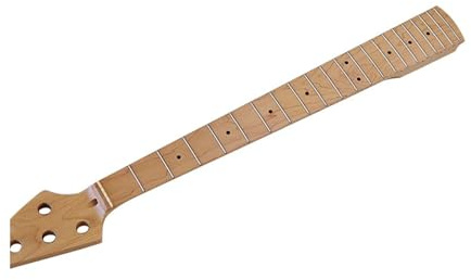 Mástil Guitarra Eléctrica Bajo eléctrico de 5 cuerdas, 21 trastes, mástil de arce, diapasón, ancho de cejuela: 46 mm