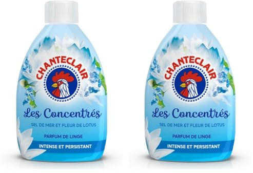 Chanteclair - Parfum de Linge Sel de Mer et Fleur de Lotus, Intense et Persistant, 22 Doses, 220.00 ml (Lot de 1)