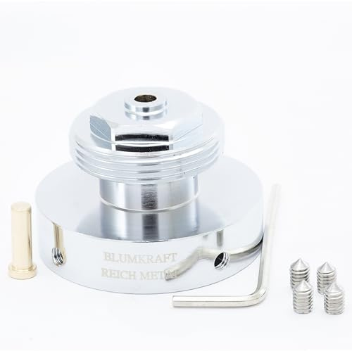BLUMKRAFT - Adaptador de metal compatible con radiadores Reich Metal a M30 x 1.5 para termostato/cabeza termostática M30 x 1.5 macho
