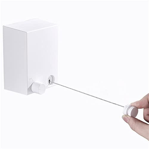 ZIYANZH 4.2M Stainless Steel Retractable Clothesline Hanger Home Hanging Stretch Washing Clothes Invisible Shrinking Line