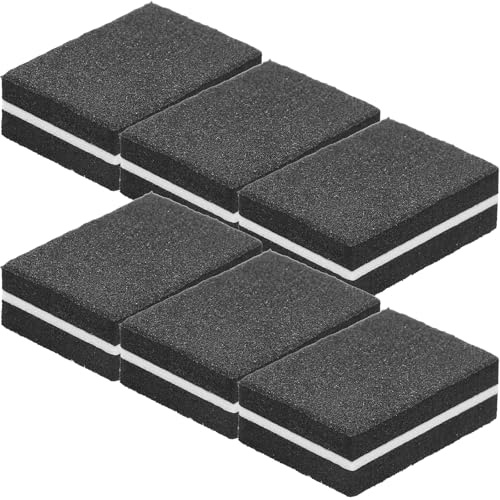 GETAJGHSD 50 Piezas de Limas de Uñas de Esponja Negro Diseño Doble Cara, Portátiles para Manicura y Pulido en Casa, Bloque Pulidor para Uñas de Manos y Pies