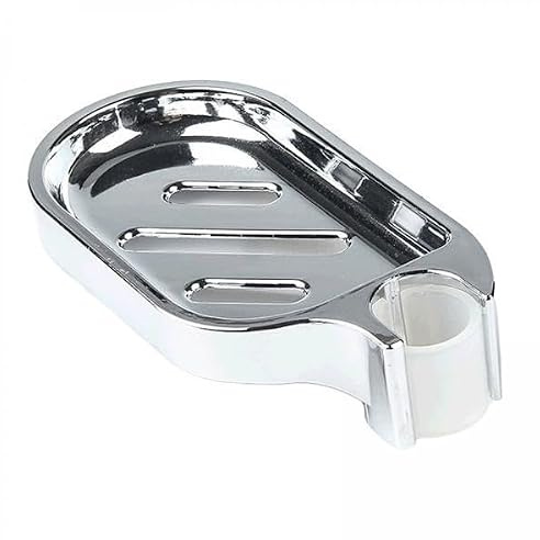 Stgfyxgs 2 Piezas Jabonera de Ducha Ajustable Platillo para Jabón con Base Hueca Escurridora de Barra Deslizante Material Conveniente para Ducha Baño, 3 Piezas
