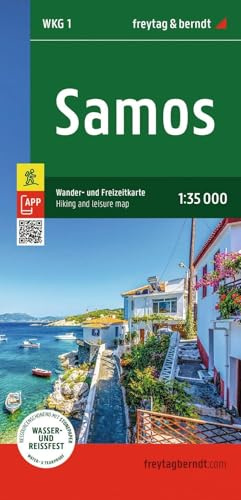 freytag & berndt Wanderkarte WKG 1 Samos 1:35.000: mit APP, wasserfest und reißfest