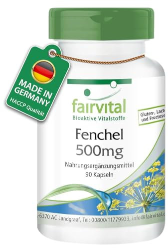 Fairvital | Fenouil 500mg - Hautement dosé - 90 capsules -