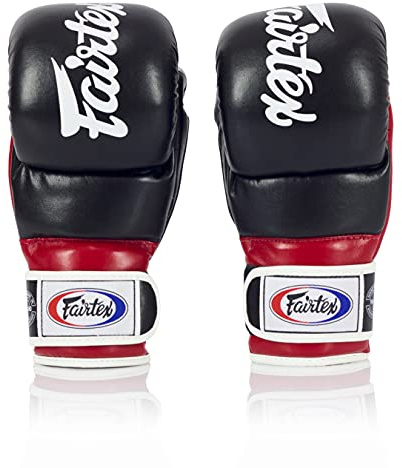 Fairtex FGV18 MMA Boxing Gloves, Leather Muay Thai Martial Arts Training