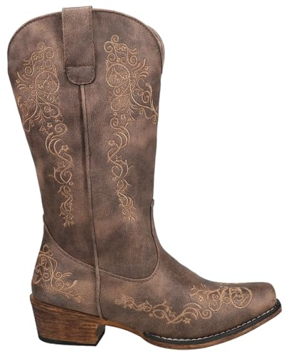 ROPER Damen Riley Scroll Westernstiefel, braun, 40 EU