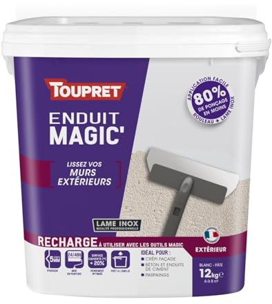 Enduit Magic Extérieur TOUPRET Recharge 12kg - MAGEX12