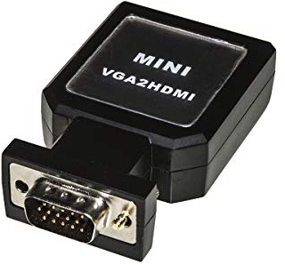 LINK Adaptador de PC VGA + Audio 3,5 mm estéreo a TV o vídeo HDMI