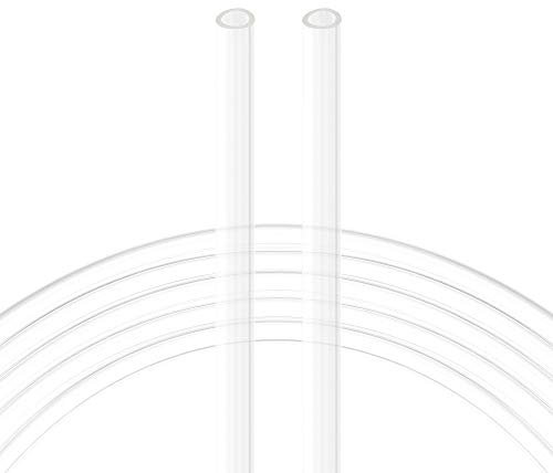 sourcing map Tuyau Pneumatique Air Tube Compresseur Air 4mm ID x 6mm OD x 12m/39.4Pieds PU Tuyau Transparent