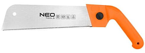 NEO TOOLS Japansäge klappbar, japanische Säge Feinschnittsäge 250-275 mm mit Flexibles Blatt, schmale Klinge, für Heimwerker & Gewerbe, Feinsäge für Holz - Zugsäge Holzsäge (275 mm Blattlänge)