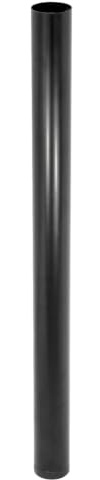 WAGNER Möbelbein/Tischbein/Möbelfuß/Systemrohr TENO - Ø 60 x 870 mm, individuell mit TENO System und QuickClick kombinierbar, Stahl pulverbeschichtet schwarz, Tragkraft 50 kg - 12301101