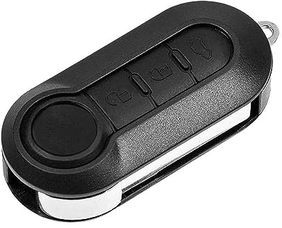 OcioDual 3 Tasten Schlüsselgehäuse Kompatibel mit FIAT 500 Punto Panda Doblò Fiorino Stilo Lancia Citroen Peugeot, Gehäuse der Fernbedienung, Autoschlüssel Ersatz Schlüssel, Hülle Case