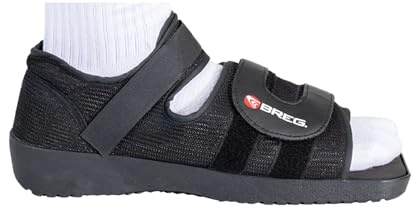 Breg Square Toe Post-Op Shoe, M, Black