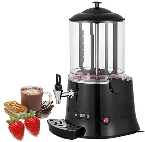 JIANGSS Machine Commerciale de Distribution de Chocolat Chaud 10L, Fontaine à Chocolat, Machine électrique de Fabrication de Boissons au Chocolat, Machine de trempe de Chocolat à réglage 30~90 ℃