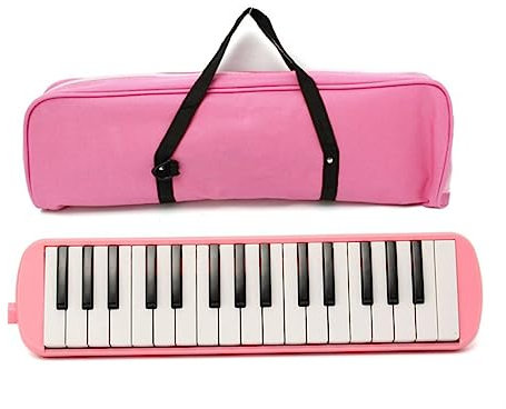 TOPPERFUN Clés Mélodica Portable Avec De Transport Harmonica Pour Débutants Et De Musique Rose